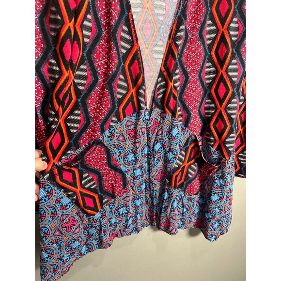 Figueroa & Flower Women's Large Boho Peasant Flowy Cardiagn Hippie Cocktail - Picture 11 of 14